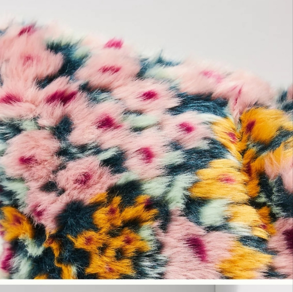 Anthropologie Fox Fur Jacquard Floral Throw Pillow - Picture 2 of 5